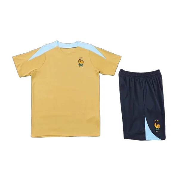 2425 France Training clothes suit Short sleeve Fan version