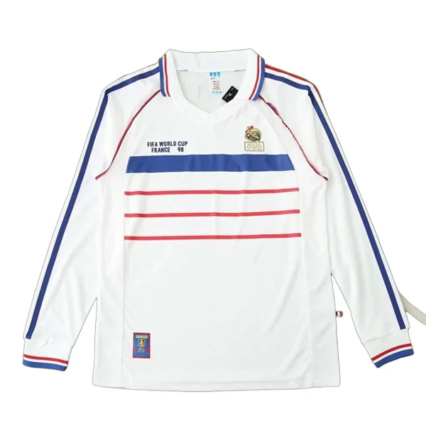 1998 season France away Long sleeved retro Fan version