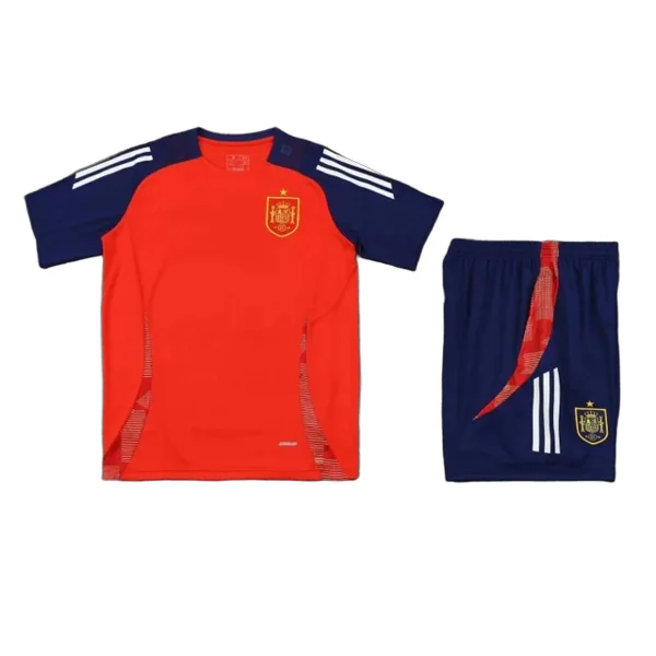 2425 Spain Training clothes suit Short sleeve Fan version