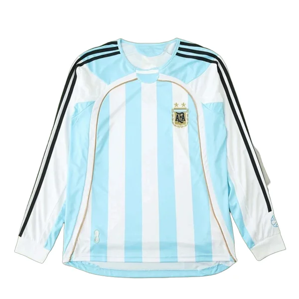 2006 season Argentina home Long sleeved retro Fan version