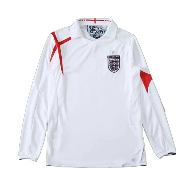2006 season England home retro Long sleeved Fan version