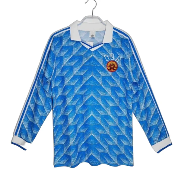 1988 season East Germany home Long sleeved Retro Fan version