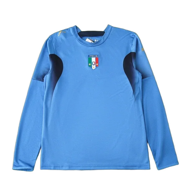 2006 season Italy home Long sleeved retro Fan version