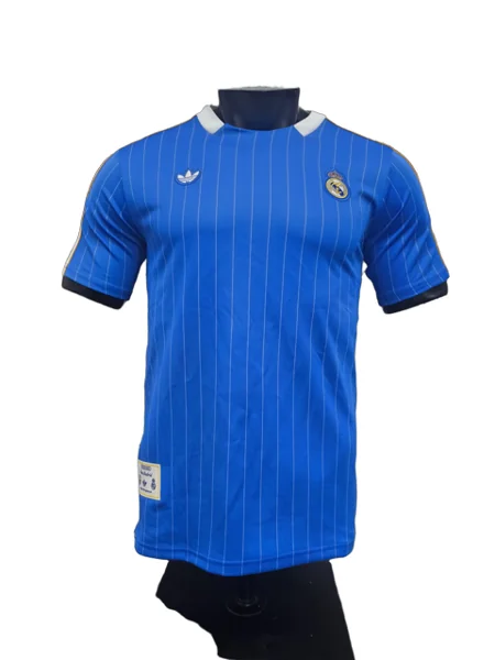 2526 Season Real Madrid Blue Casual Player Jersey