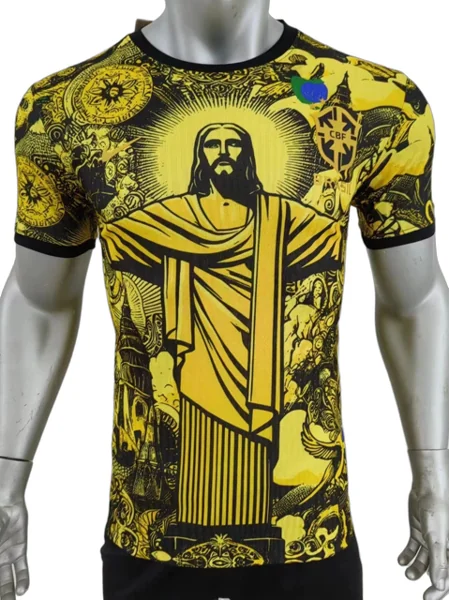 Yellow Brazil Special Edition Jersey Player Version