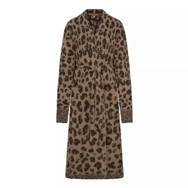 Skims Leopard Bathrobe